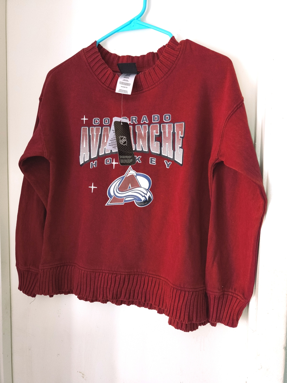NHL Colorado Avalanche Red Graphic Crewneck Sweatshirt
